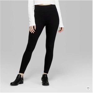 Women's High-Waisted Classic Leggings - Wild Fable™ Black